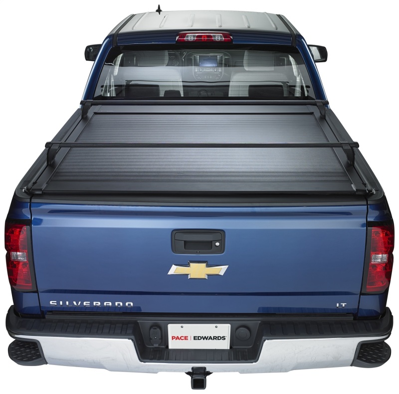 Chevrolet Silverado HD Retractable Bed Cover - Pace Edwards - UltraGroove - Black - 2014